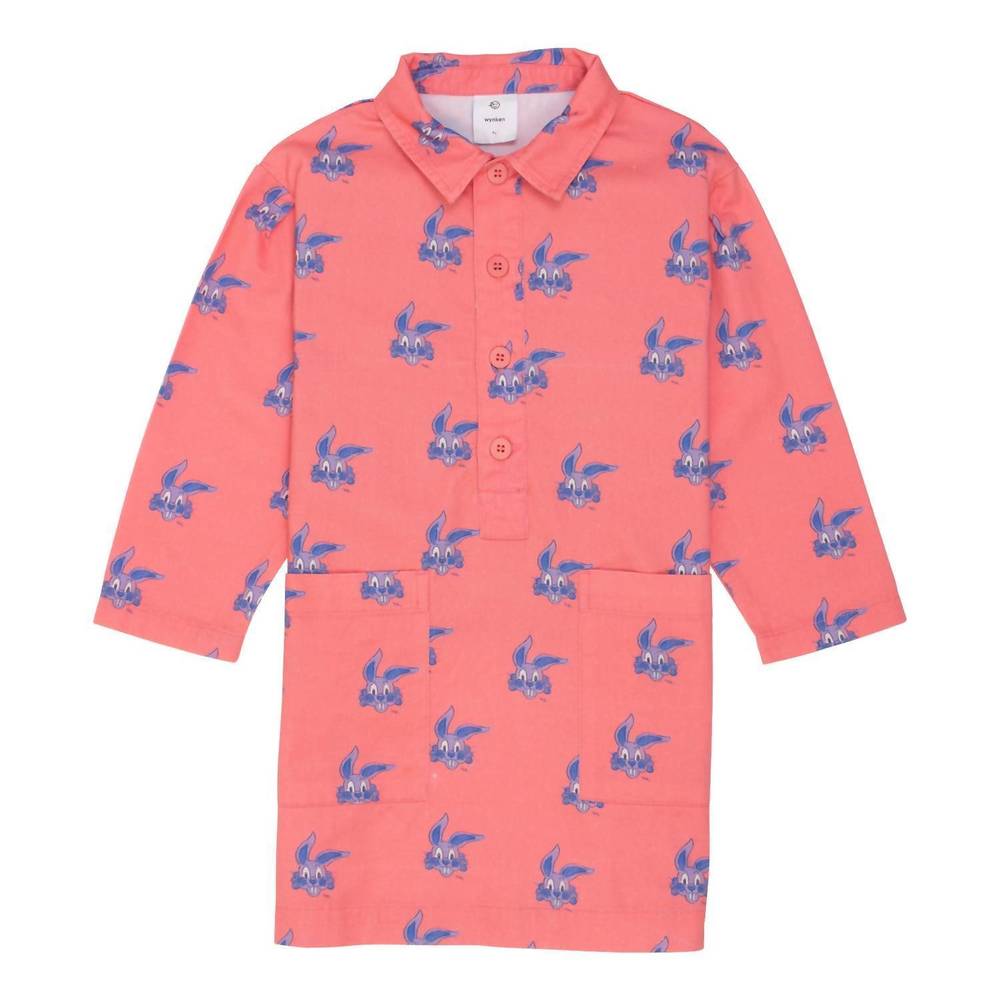NEW WYNKEN girl's lapin dress in coral